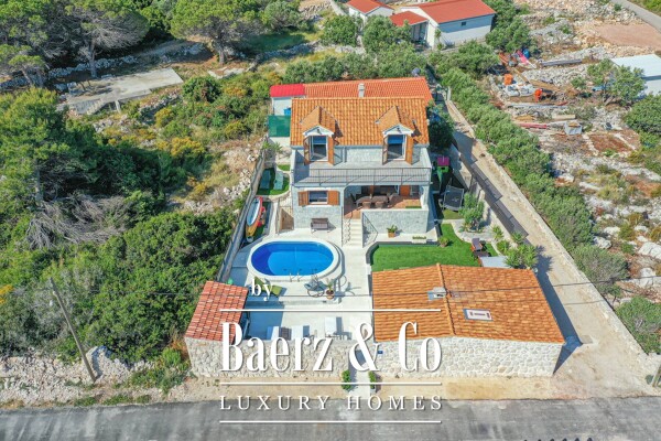 photo 4 The island of Drvenik traditional Dalmatian style villa with yard & swimming pool