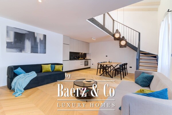 photo 1 Opatija, Volosko, luxurious four-bedroom apartment in the first row to the sea, NKP 132,51 m2