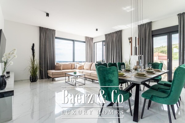 photo 1 Seget, a contemporary villa with an open sea view