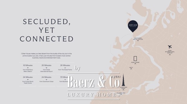 Floor Plan 1 - 3 Bedroom Cotier House on Dubai Islands