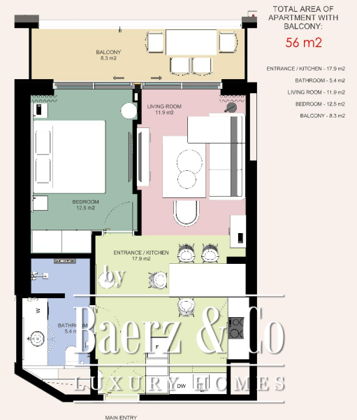 photo 22 Beachfront Investment Apartment in a 5* Hotel on Budva Riviera