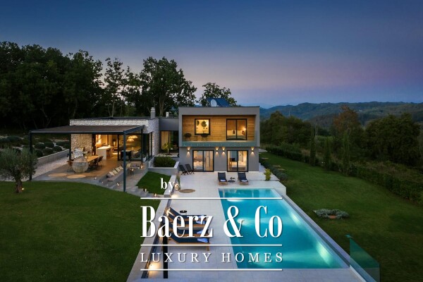 photo 4 Istria, spectacular luxury villa with panoramic views of the Istrian landscape
