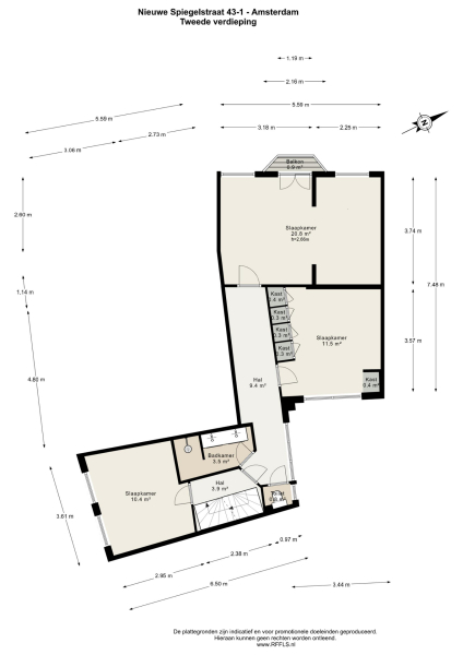Floor Plan 5 - Nieuwe Spiegelstraat 43 1